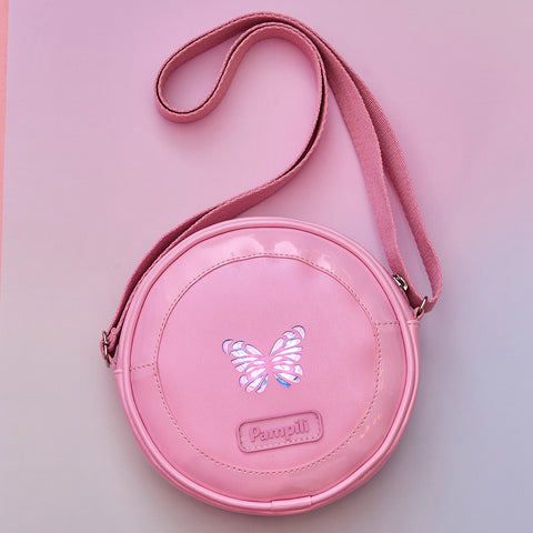 Bolsa de Led Infantil Feminina Borboleta Rosa