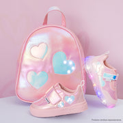 Mochila de Led Infantil Pampili Iluminar Rosê Holográfica - coleção completa