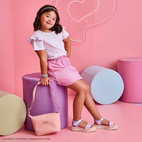 Bolsa Box Tiracolo Feminina Rosa