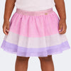 Saia de Tule Pampili Camadas Degradê Colorido Claro