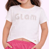 Camiseta Infantil Feminina Pampili Glam Off White