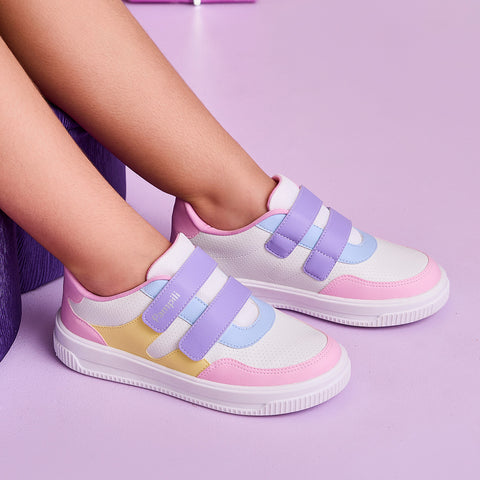 Tênis Infantil Feminino Up Candy Color Branco