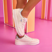 Tênis Infantil Feminino XT 25 Cadarço Colorido Branco