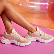 Tênis Infantil Feminino Winnie Laminado Telado Nude