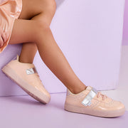 Tênis Infantil Feminino Pampili Yumi com Tachas Nude