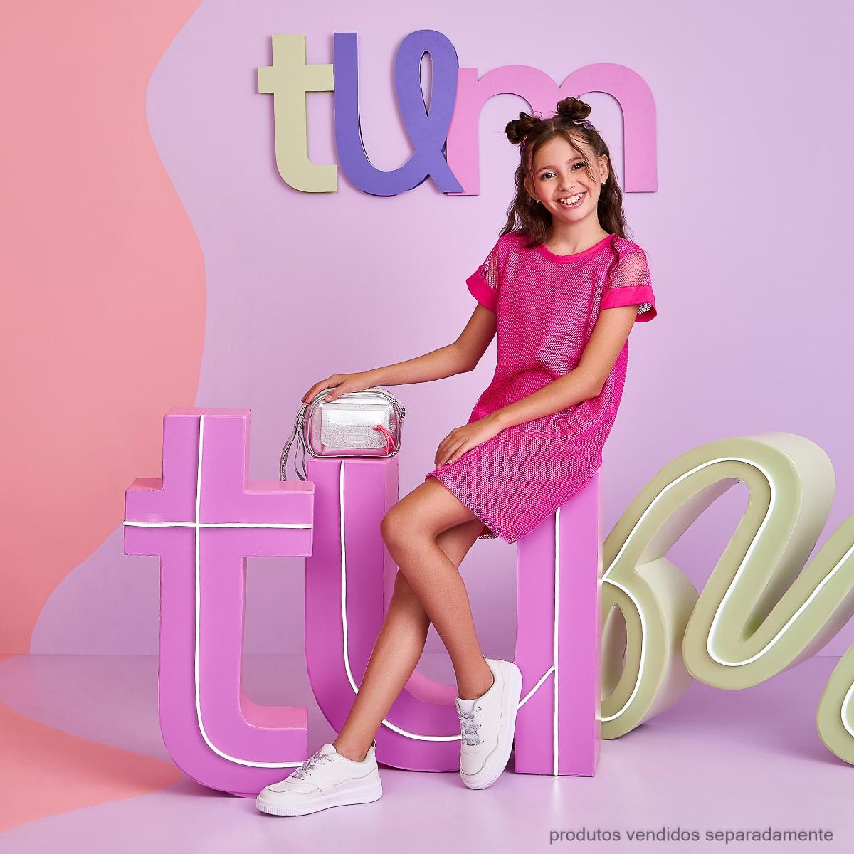 Tênis Infantil Feminino Up Customize Branco Prata
