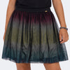 Saia de Tule Pampili Tie Dye Neon Preta