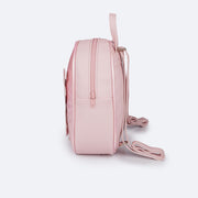 Mochila de Led Infantil Pampili Borboleta Rosa - lateral da bolsa com fecho em zíper