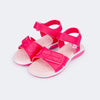 Sandália Infantil Feminina Mavie Corações Pink Maravilha