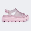 Sandália Infantil Feminina Lyra Glee glitter Rosa