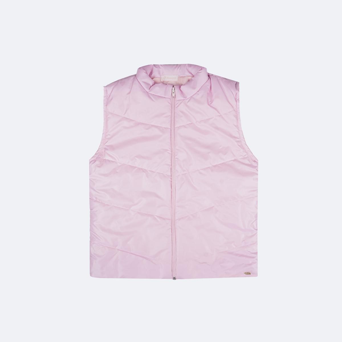 Colete Feminino Pampili Puffer Rosa
