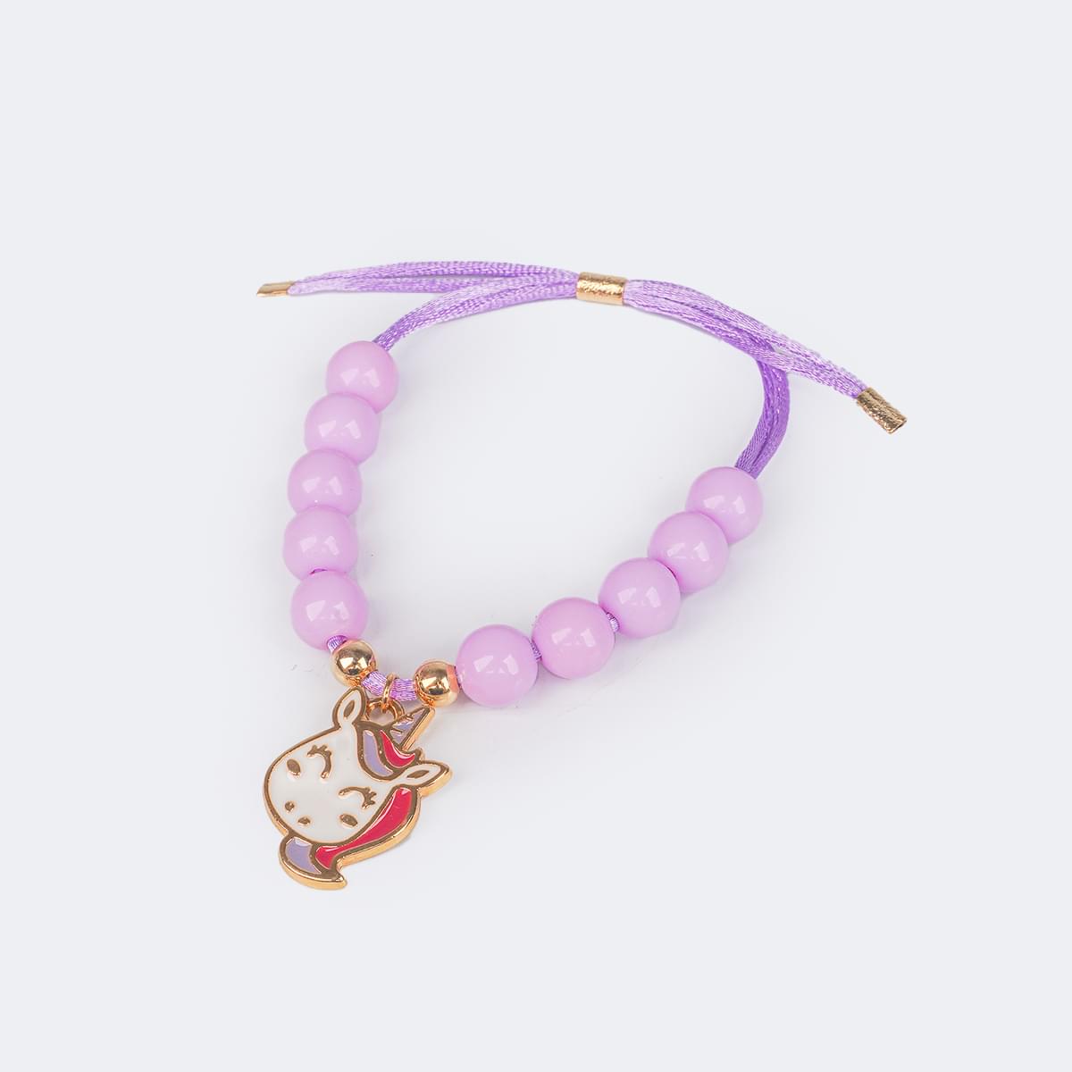 Pulseira Infantil Pampili Unicórnio Lilás - pulseira de pingente de unicórnio