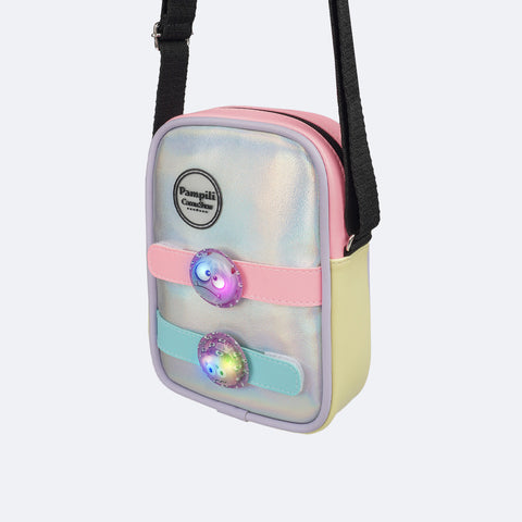 Bolsa de Led Pampili Chocomonstros Cacau Show Prata