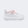 Tênis Infantil Feminino XP24 Costura Branco Candy Colors