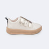 Tênis Infantil Feminino Pampili Slim Up Nude e Dourado