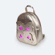 Mochila de Led Infantil Pampili Borboleta Dourada - mochila dourada com led