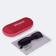 Óculos de Sol Infantil KidSplash! Proteção UV Retrô Preto - óculos com caixinha