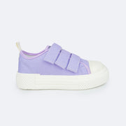 726.006-LAVANDA_1.jpgTênis Infantil Feminino Pampili Max Velcro Triplo Lilás