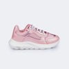 Tênis Infantil Feminino Bubble Telado Rosa Glace
