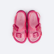 Sandália Papete Infantil Pampili Sun Glee Fivelas Pink e Rosa - superior da sandalia