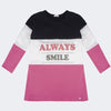 Vestido Infantil Manga Longa Pampili Always Smile Pink