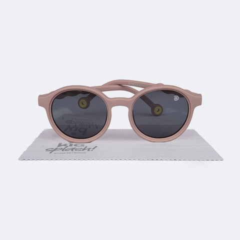 Óculos de Sol Infantil Flexível KidSplash! Proteção UV Redondo Avelã - óculos de sol flexível