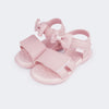 Sandália Infantil Feminina Mavie Laço Perfuro Rosa