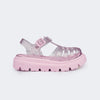 Sandália Infantil Feminina Lyra Glee Glitter Rosa