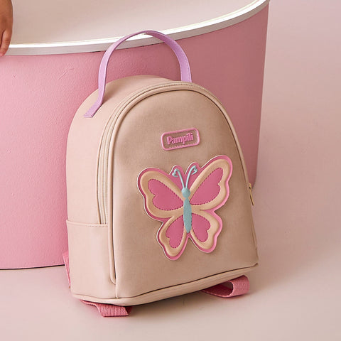 Mochila Infantil Pampili Borboleta Candy Nude