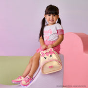 Tênis de Led Infantil Pampili Liz Luz Perolado Nude Rosa