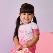 Camiseta Infantil Pampili Cute com Corações Telada Branca
