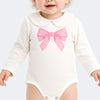 Body Infantil Pampili  Manga Longa Laço Off White
