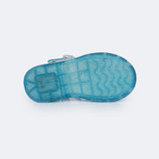 Sandália de Led Infantil Pampili Mini Glee Valen Transparente Azul - sandália infantil de plástico 