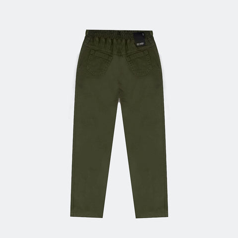 Calça Baggy Vic&Vicky Sarja Verde Militar - costas calça verde militar para menina