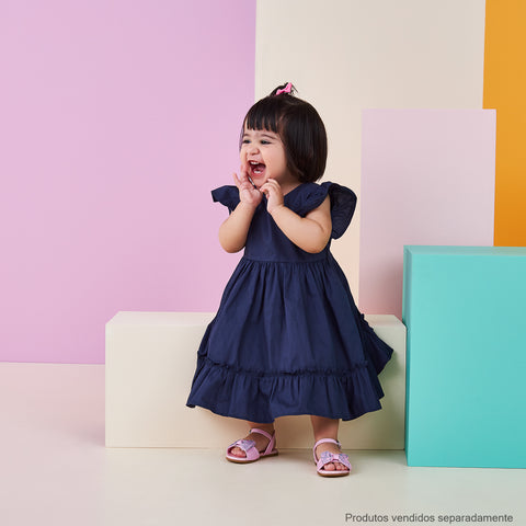 Sandália Infantil Primeiros Passos Pampili Mili Princesa Ariel Rosa - sandália na  menina
