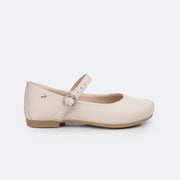 Sapato Infantil Feminino Pampili Angel Fivela com Strass Areia