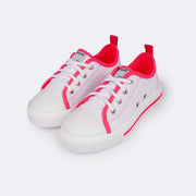 Tênis Infantil Feminino Pampili Easy Branco - lateral tenis infantil cano baixo