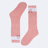 Meia Infantil Feminina 3/4 Coelhinha Rosa