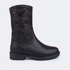Bota Infantil Feminina Safira Cano Longo Preta