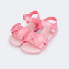 Sandália Infantil Feminina Mavie Duplo Laço Rosa