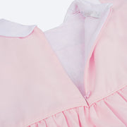 Vestido de Bebê Roana Gola Bordada Flores Rosa - vestido infantil de festa