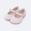 Sapato Infantil Pampili Mini Angel Fivela com Strass Rosa Suspiro