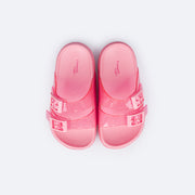 Chinelo Birken Infantil Pampili Fun Glee Glitter Rosa - superior do chinelo confortável