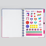 Caderno Inteligente Grande Lulike By Luluca Roxo e Colorido