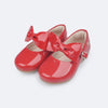 Sapato Infantil Pampili Mini Angel Laço Removível Verniz Vermelo Peper