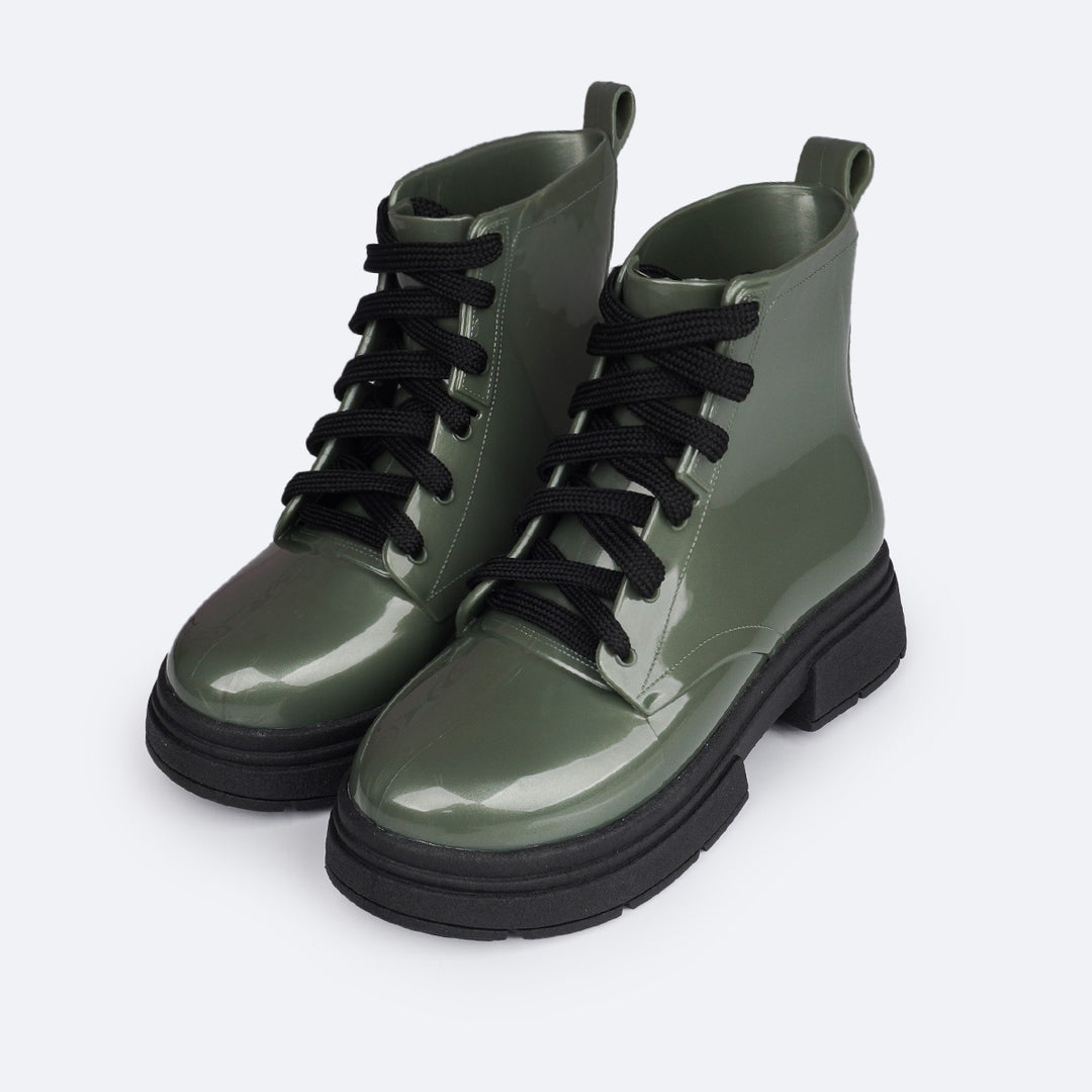 Bota Coturno Feminina Tweenie Ibiza Glee Verde Militar Mundo da