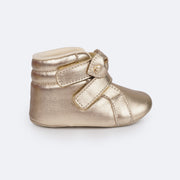 Bota de Bebê Pampili Nina Laço Dourada - bota para bebê
