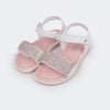 Sandália Infantil Pampili Slim Bombom Strass Branca