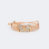 Pulseira Infantil Pampili Borboleta Bege