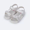 Sandália Papete Infantil Pampili Sun Glee Irisada Pérola